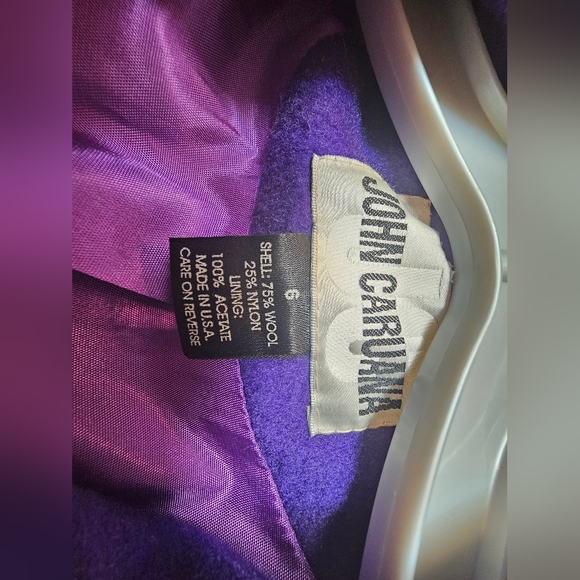 Full length purple wool coat - Picture 8 of 8